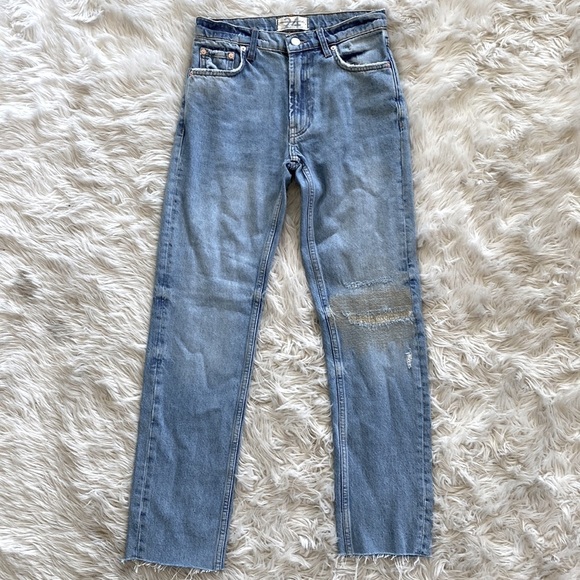 Free People x We The Free Vixen High Rise Cigarette Jean in Vintage Indigo - Picture 6 of 11